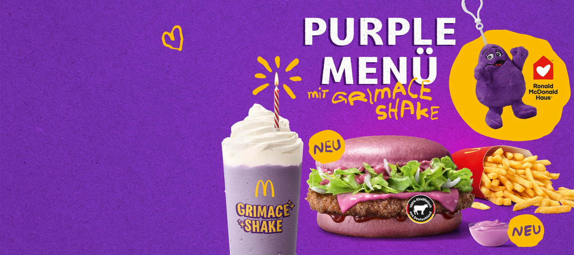 Beschenk dich selbst mit dem Purple Menü ...